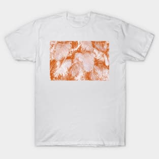 Orange Palm Leaves T-Shirt